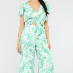 Tropical Matching Pant Set